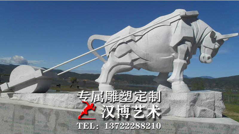 牛雕塑,玻璃钢牛铜雕,广场景观雕像
