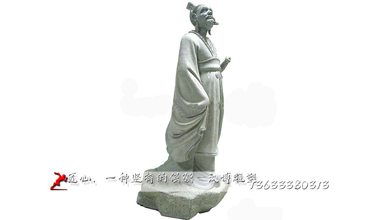 扁鹊人物石雕,历史名医雕塑,传统人物雕像