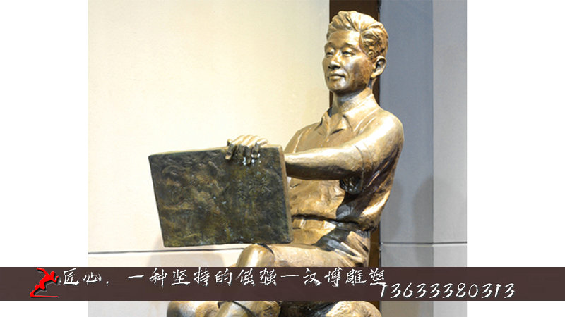 绘画雕塑,博物馆雕像,人物铜雕