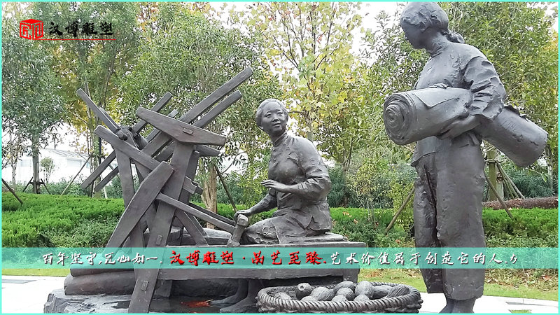 大型景观铜雕,人物雕像定制,广场雕塑