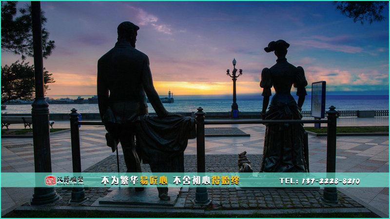 情侣铜雕,人物雕像定制,户外雕塑