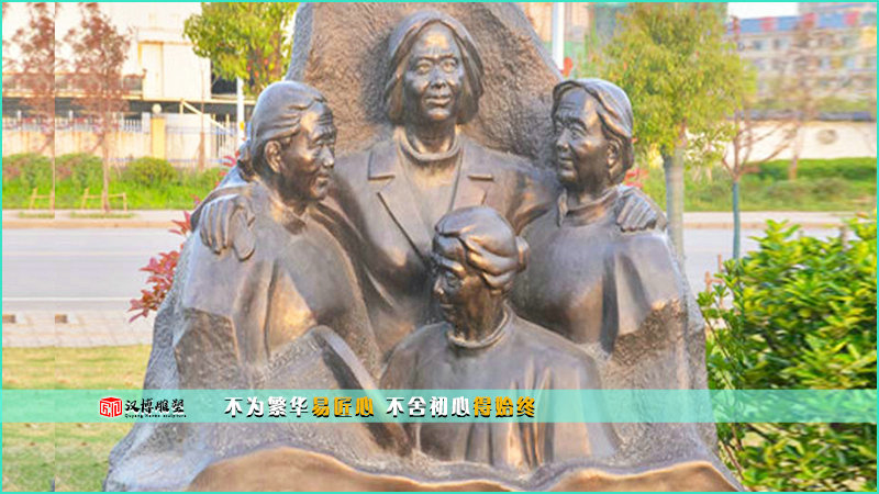 步行街铜雕,母亲雕像,铸铜雕塑