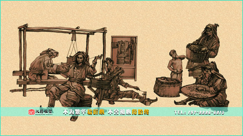 大型铜雕,人物雕像定制,纺织景观雕塑