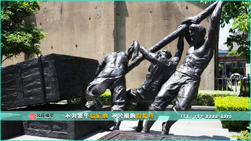 人物铜雕,劳动雕像,文化艺术雕塑