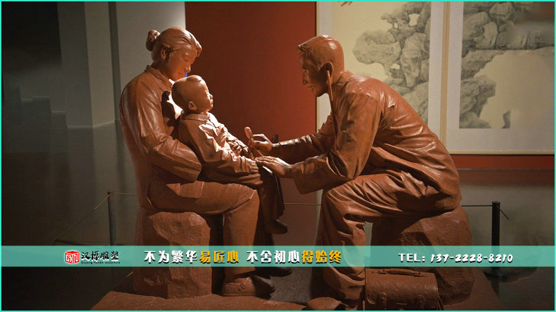 现代工艺铜雕,听诊雕像,城市雕塑