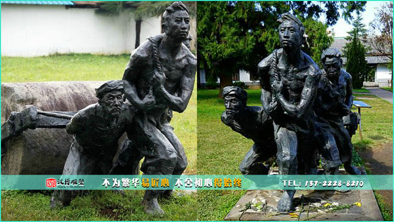 农民铜雕,劳动雕像,历史文化雕塑