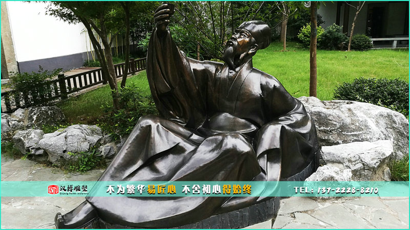 人物铜雕,苏轼雕像,铸铜雕塑