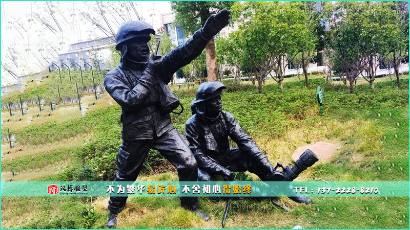 传统工艺铜雕,人物铸铜雕像,步行街雕塑