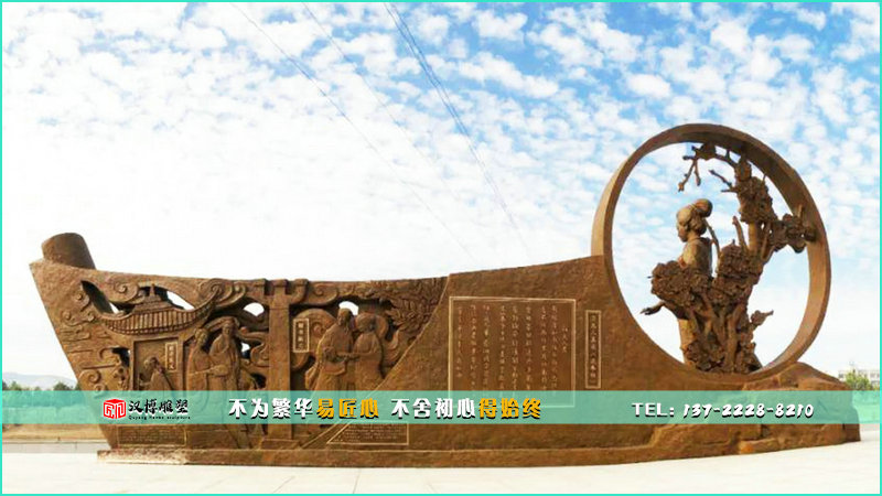 传统工艺铜雕,人物雕像定制,景观雕塑
